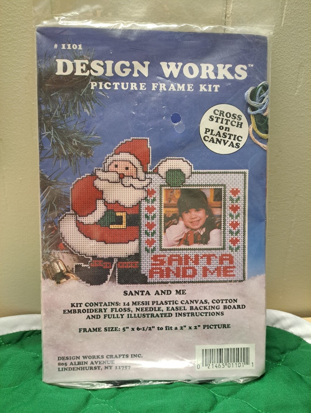 "Santa And Me" Picture Frame Cross Stitch Kit